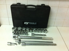 Trusa Tubulare 3/4 de 21 piese Marca KS TOOLS foto