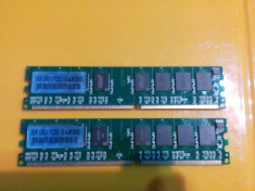 Kit 2GB DDR1,333Mhz,1GB x2,Testati,Atentie!!NON ECC,Nu sunt ECC,Poze reale import Germania foto
