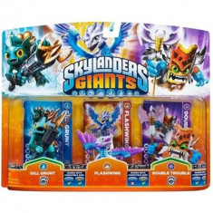 Set 3 Figurine Skylanders Giants Gill Grunt Flashwing Double Trouble foto