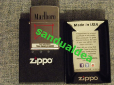 BRICHETA ZIPPO MARLBORO ,MODEL 2014 CULOARE NEAGRA-ABSOLUT NOUA-PRET FIX!!! foto