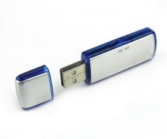 REPORTOFON USB INREGISTRARE AUDIO 4GB + MEMORY STICK | 2 IN 1 | SPY | SPION | 12 LUNI GARANTIE foto