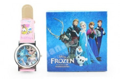 Ceas Copii Desen Animate DISNEY FROZEN + Cutie foto