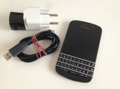 BLACKBERRY Q10 4G BLACK stare foarte buna , necodat + accesorii !Foto. REALE ! foto