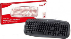 Tastatura Genius KB-M200, 8 multimedia buttons, low-profile buttons, USB, G-31310049102 foto