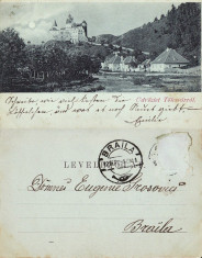 Pasul Bran (Brasov ) - Castelul- Tema regala - clasica 1898 ,rara foto