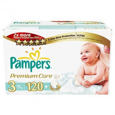 Scutece Pampers Premium Care 3 Mega Box 120 buc foto