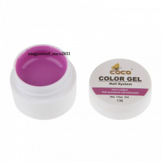 Gel UV / LED color pentru unghii false COCO de 5gr, gel mat opac Cod 136 foto