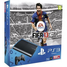 Consola SONY PS3 Super Slim 500GB Blu-Ray Cu joc FIFA 13 foto