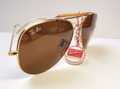 ochelari de soare RAY BAN 3029 OUTDORSMAN auriu-maro foto