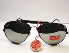 ochelari soare RAY BAN 3029 OUTDORSMAN negru-oglinda foto