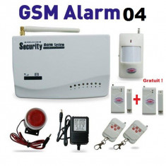 Sistem de alarma casa GSM-04 - Oferta promotionala + 1 Senzor Suplimentar Free ! foto