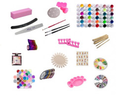 KIT/SET 30 GELURI UV COLORATE MILEY, BUFFER, PILE, PENSULE, ELEMENTE DECORATVE, TRANDAFIRI 3D foto