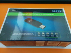 Placa retea wireless usb Linksys AE1200 - noua - sigilata! foto