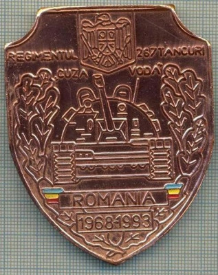 ATAM2001 MEDALIE 114 - REGIMENTUL 267 TANCURI - CUZA VODA - ROMANIA - 1968-1993 - GALATI ?-starea care se vede foto