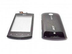 Carcasa si TouchScreen Acer Liquid E Originala Swap 2 Piese Neagra foto