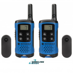 Walkie Talkie receptor Motorola TLKR T41 - 2 bucati, albastre - 4km foto