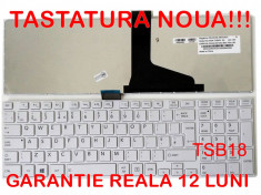 Tastatura Toshiba Satellite C850 C850D C855 C870 C870D C875 L850 L855 L870 Alba foto