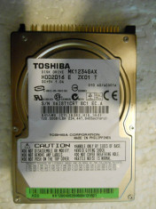 HDD Laptop 2.5&amp;quot; IDE ATA 120 GB Toshiba MK1234GAX 5400 RPM 8 MB Cache foto