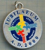 ATAM2001 MEDALIE 197 - RELIGIOASA - IUBILAEUM - A.D. 2000 - TRECEREA IN NOUL MILENIU -starea care se vede