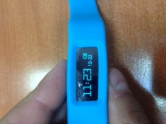 Bratara ceas cu pedometru -Wrist band Pedometer Calories Monitoring foto