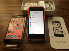 iPhone 5c Roz / Pink 16GB Necodat Neverlocked Impecabil - pachet complet foto