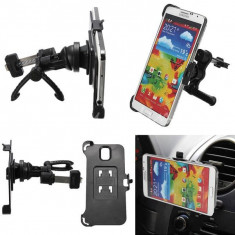 Incarcator masina dual usb si Suport pentru grila de ventilatie SAMSUNG Galaxy Note 3 III N9000 N9005 Car Air Vent Mount Holder + cablu date 2 mAh foto