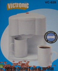 Filtru de cafea cu doua cani de portelan victronic vc628 foto