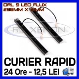 DRL 9-LED Flux - 298mm x 31mm - DAYTIME RUNNING LIGHT - LUMINI DE ZI, Universal, ZDM