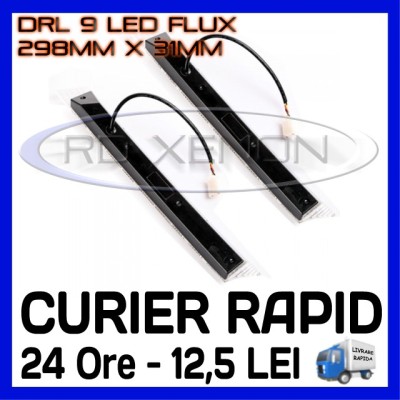 DRL 9-LED Flux - 298mm x 31mm - DAYTIME RUNNING LIGHT - LUMINI DE ZI foto