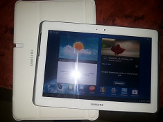 Samsung Galaxy Tab 2 10.1 P5100, 3G, impecabila, alba, husa originala foto
