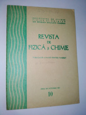 Revista de Fizica si Chimie oct. Nr. 10 / 1975 foto