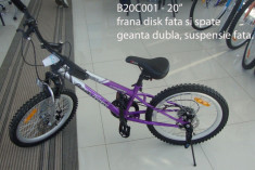 Bicicleta cu Suspensii pe Fata si Frana Disc Fata Spate B20C001 foto