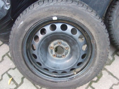 janta roata rezerva 6x100 R16 vw golf 4 vw bora skoda octavia 1 toyota avensis anvelopa 205 55 16 cauciuc iarna 205 55 R16 fulda foto