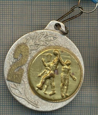 ATAM2001 MEDALIE 234 -SPORTIVA - BASCHET - LOCUL II - PANGLICA ALBASTRU DESCHIS, ALB, ALBASTRU DESCHIS -starea care se vede foto