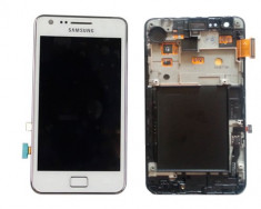 DISPLAY LCD SAMSUNG GALAXY S2 i9100 - ALB - GEAM FATA TOUCHSCREEN - NOU - TRANSPORT GRATUIT !!! CEL MAI MIC PRET !!! foto