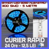 Cumpara ieftin ROLA BANDA 300 LED - LEDURI SMD 5050 ALBASTRU (ALBASTRA, ALBASTRE) - 5 METRI, IMPERMEABILA (WATERPROOF), FLEXIBILA, ZDM