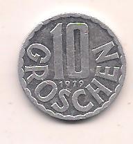 No(2) moneda-AUSTRIA -10 groschen 1979