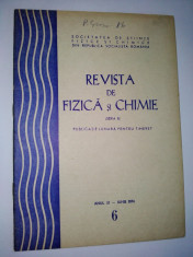 Revista de Fizica si Chimie ( seria B) iun. Nr. 6 / 1974 foto