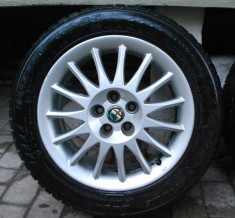 set 4 jante aliaj 16&amp;quot; Alfa Romeo + anvelope iarna foto