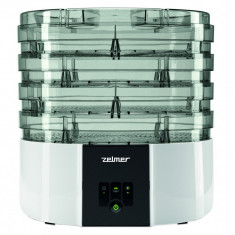 Deshidrator de alimente Zelmer FD1001, 520 W, 11 l, LCD, Alb foto