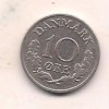 No(1) moneda-DANEMARCA -10 Ore 1961, Europa