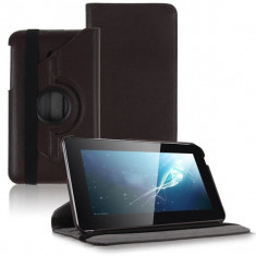 Husa rotativa ptr. ASUS MeMO Pad ME70C / ME170C 7&amp;quot; *BROWN*+Folie protectie ecran+Touch Pen GRATIS foto