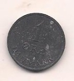 No(1) moneda-DANEMARCA - 1 Ore 1959