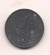 No(1) moneda-DANEMARCA - 1 Ore 1959