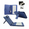 Husa tableta cu tastatura cu mufa USB reglabila de 8 inch - Albastru - COD 71 -