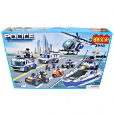 MEGA SET CONSTRUCTIE DIN PIESE TIP LEGO DE LA COGO.SET URIAS COGO POLICE 862pcs. foto