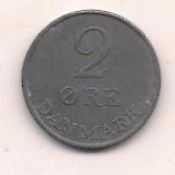 No(1) moneda-DANEMARCA -2 Ore 1959, Europa