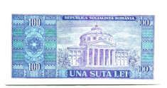 ROMANIA BANCNOTA 100 LEI 1966 RSR NECIRCULATA foto