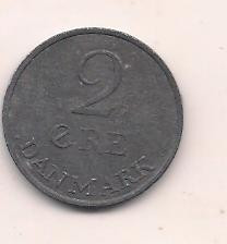 No(1) moneda-DANEMARCA -2 Ore 1957 foto