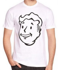 Tricou Fallout Face Vault Boy Marime S foto